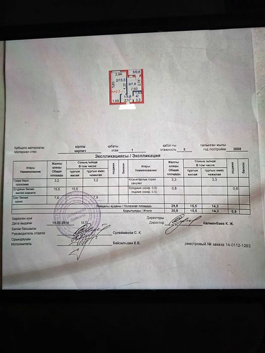 Продам квартиру косшы 1 ком