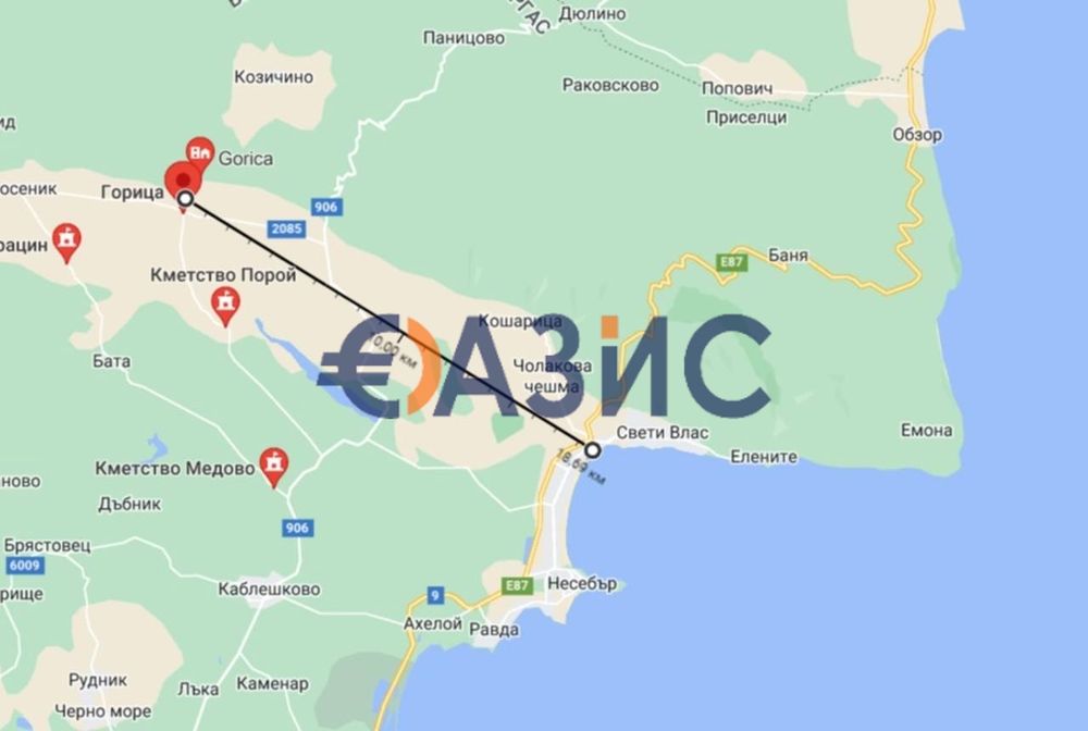 Продава се Парцел в с. Горица, Област Бургас - 1000 кв.м за 14 €/кв.м - Снимка #11