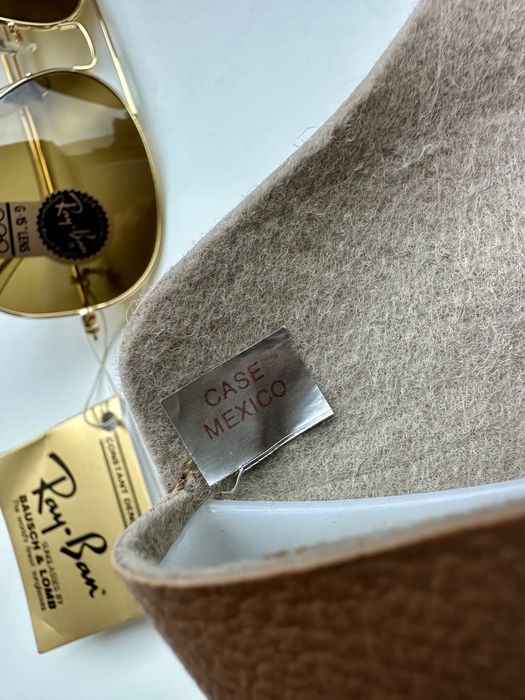 Ray Ban Bausch&Lomb USA Aviator G15 лещи сиви/зелени нови с кальф