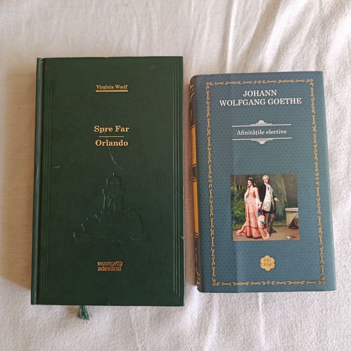Carti : Spre far, Orlando - Virginia Woolf;  Afinitatile elective - Johann Wolfgang Von Goethe
