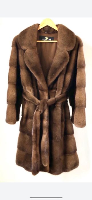Палто от норка XL.Manakas.Sobol.Визон.Естествена кожа с косъм.