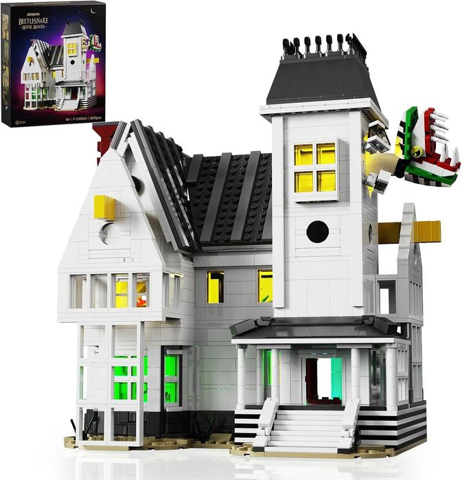 Конструктор Битълджус Къща 1851 части + LED осветление (Съвместим с LEGO) НОВ