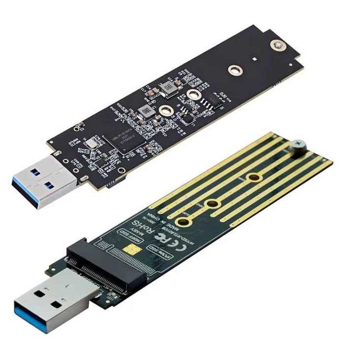 Адаптер NVME To USB Adapter 10Gbps USB 3.1 Gen 2 To M.2 NVMe SSD
