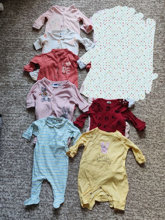 Lot haine bebe fata masura 56 (30 articole)