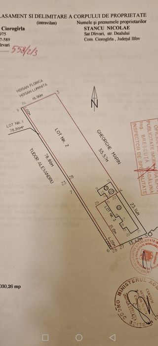 Teren intravilan 1030 mp - Dârvari (Ciorogârla).