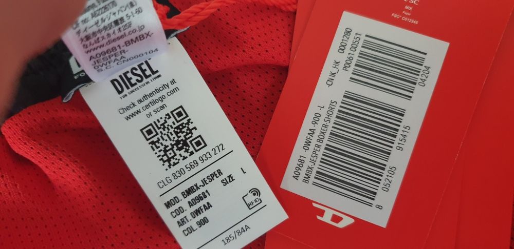 Diesel BMBX - Jesper Swimwear Mens L / 34  НОВО ОРИГИНАЛ! Мъжки Бански