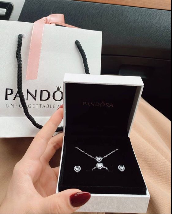 Скидка! Pandora фулл - комплекты из серебра 925 пробы