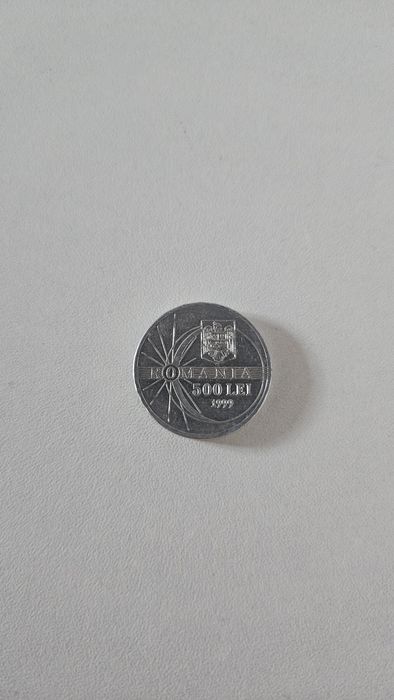 Moneda 500 Lei 1999, eclipsa de soare, necirculata, Romania