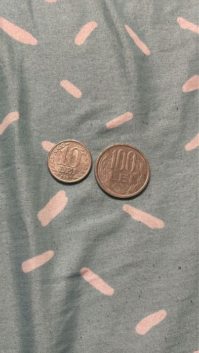 Vand monede pentru colectionari 100 lei si 10 lei