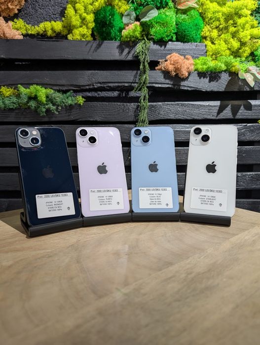 iPhone 14 128gb Purple/Blue/Midnight/Starlight/Bat 100%/Garantie