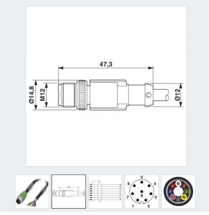 Разъём-кабель для датчика, новый L-3m
