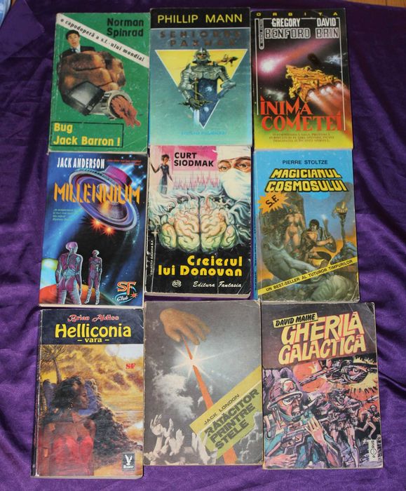 lot 36 carti sf science fiction Arthur C Clarke Orasul si stelele John Brunner Michael Moorcock Star Trek 1-6 Norman Spinrad Lorzii instrumentalitatii