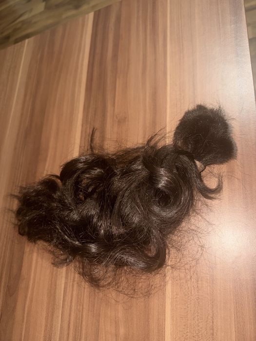 Coadă din păr natural- șaten închis, 40 cm, 92g