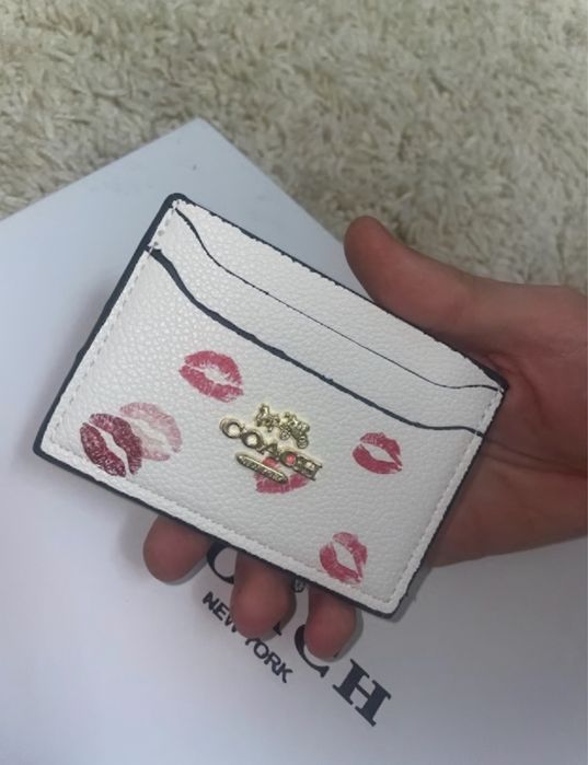 Geanta coach alba cu pupici