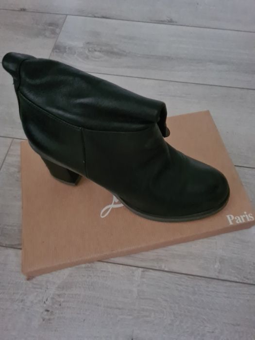 Кожаные  демисезонные полусапожки