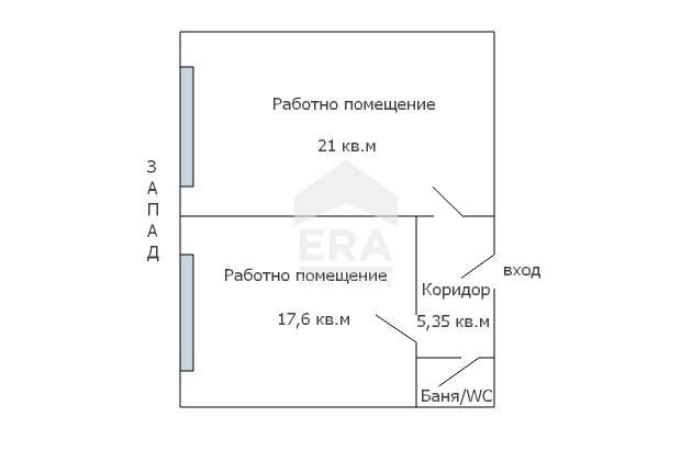 Ексклузивен обзаведен офис за продажба, с две работни помещения, в биз