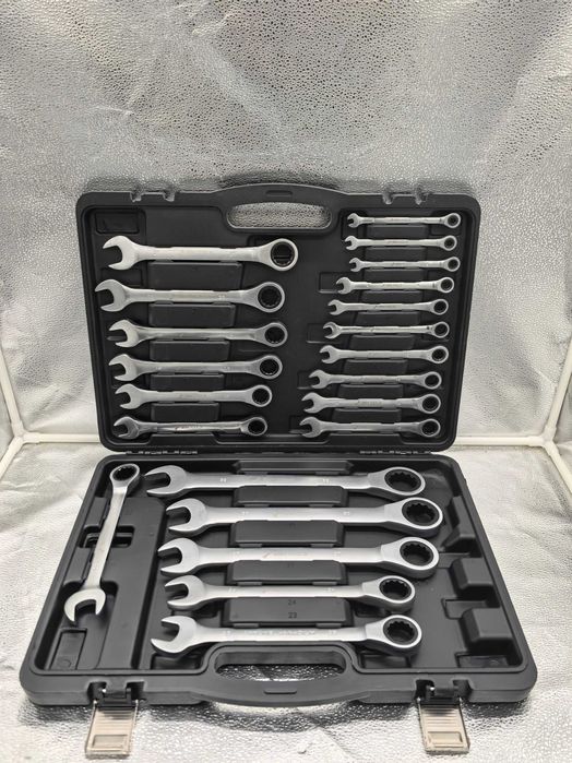 Set chei inelare cu clichet BSN Tools, 22 piese (6–24 mm)