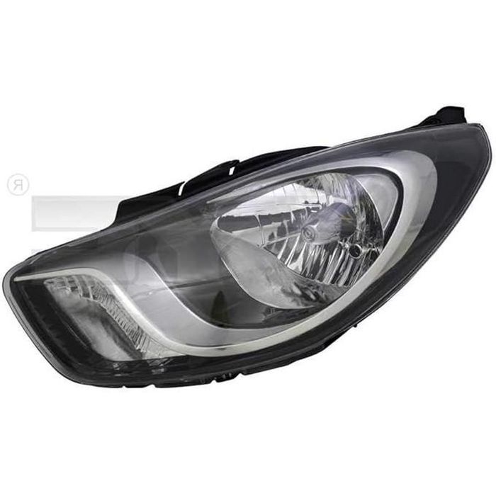 Far Hyundai I10 (Pa), 04.2011-12.2013, montare fata, stanga/dreapta, H4+PY21W+W5W; electric; negru; cu motor; halogen, 92101 0X220; 921010X220; 92110-0X220
