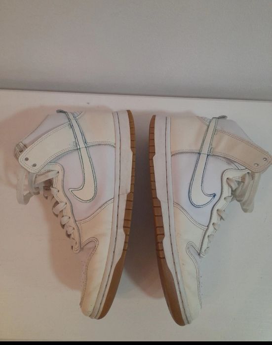 Nike Air Dunk high white/sail gum med brown