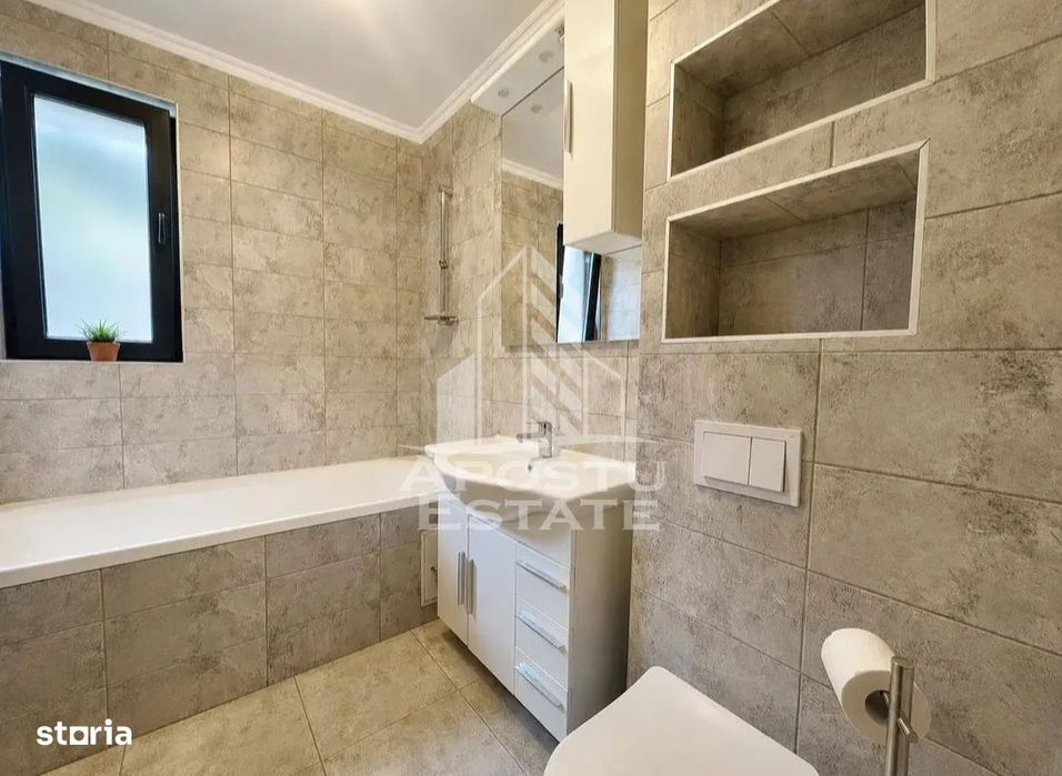 Apartament mobilat si utilat,2 camere,curte 71 mp,Braytim