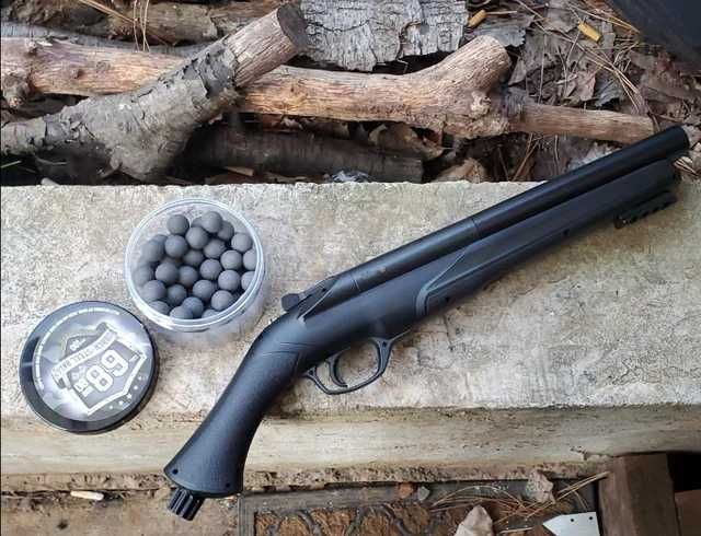 20 JOULI - !! [Pusca Modificata Cu Bile De Cauciuc] Airsoft Legala Co2