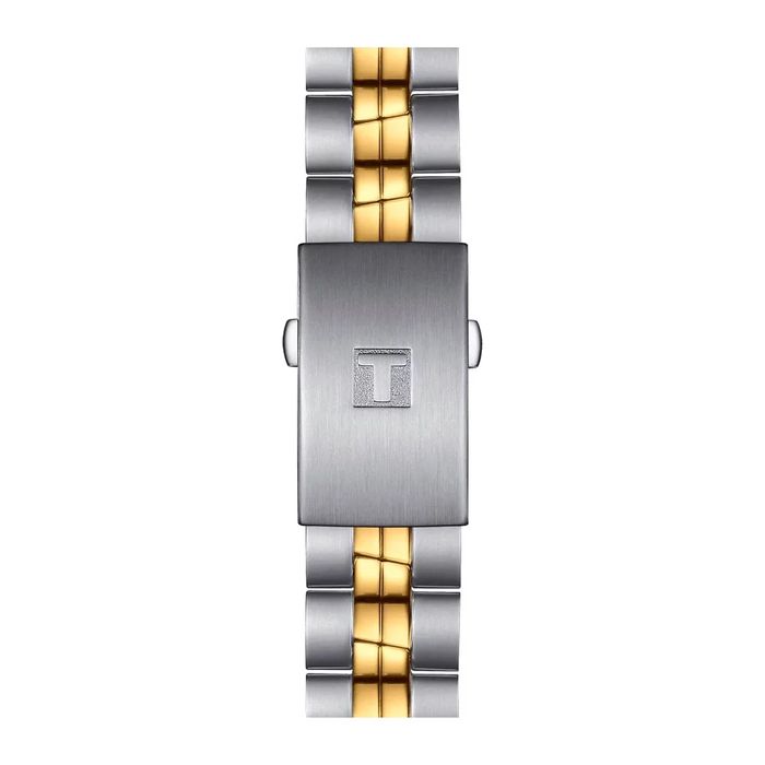 Tissot PR100 COSC white steel gold