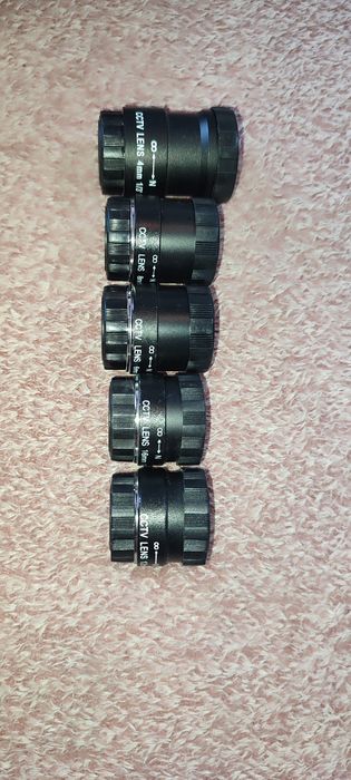 Set 5 obiective / lentile camere supraveghere CCTV (montură CS, 4mm - 16mm)