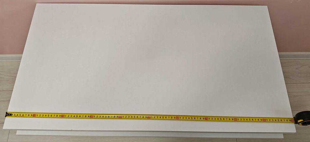 Модерна бяла холна маса с LED осветление