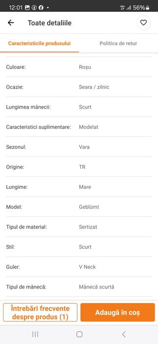 Bluza dama marime 56