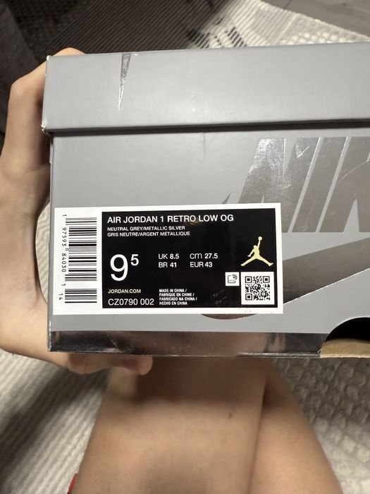 Vand Air Jordan 1 low Retro Silver