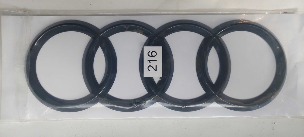 AUDI - Set embleme - negru - fata/spate