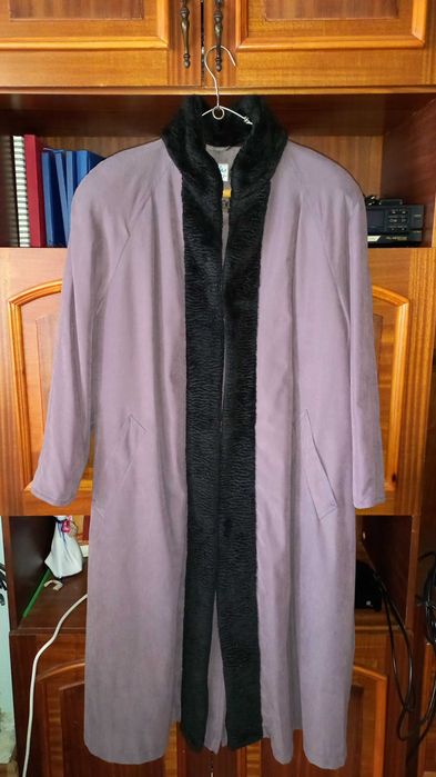 Palton dama, Mantou dublat cu stofa, model raglan - SUPORT Transport *