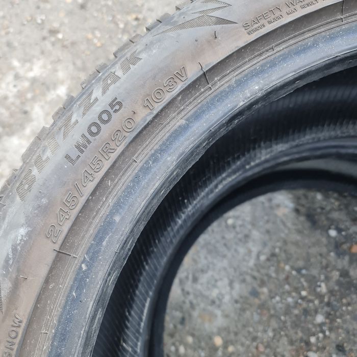 2x 245/45/20 M+S BRIDGESTONE 2020  5MM Stare impecabila