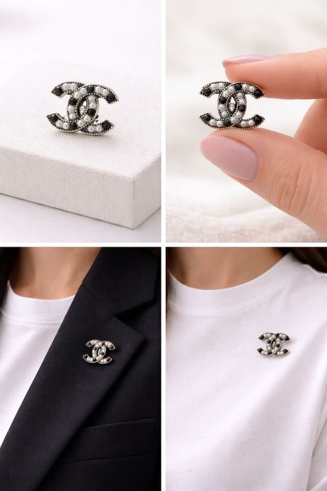 Brosa elegantă perle