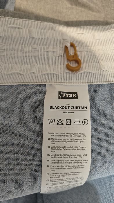 Vand draperii blackout 140x300 cleme incluse