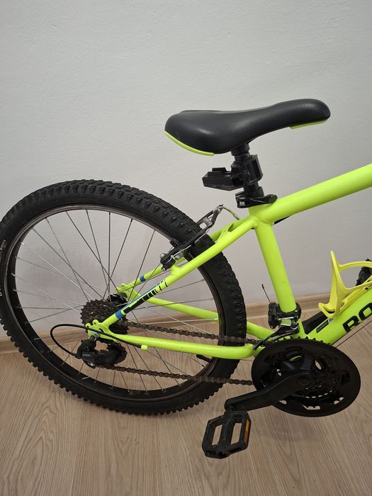 Bicicletă MTB Rockrider ST500 24” galben – aproape nouă, foarte puțin folosită