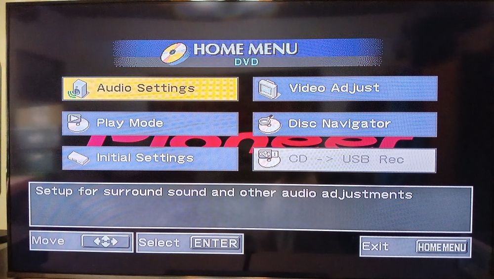 Vand DVD Player Pioneer (HDMI)