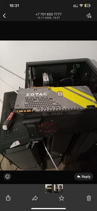 Подаю видеокарту 1070 zotac 8gb