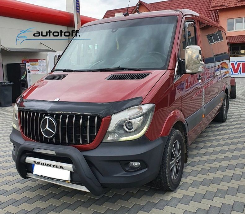Grila compatibila cu Mercedes Sprinter W906 Facelift (14-17) Panamericana Crom Design
