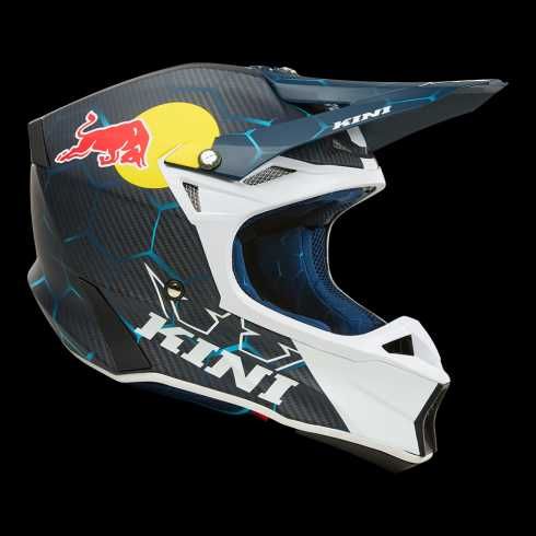 Мотокрос каска KINI RED BULL MXC2 2.0 Carbon-BLUE/WHITE