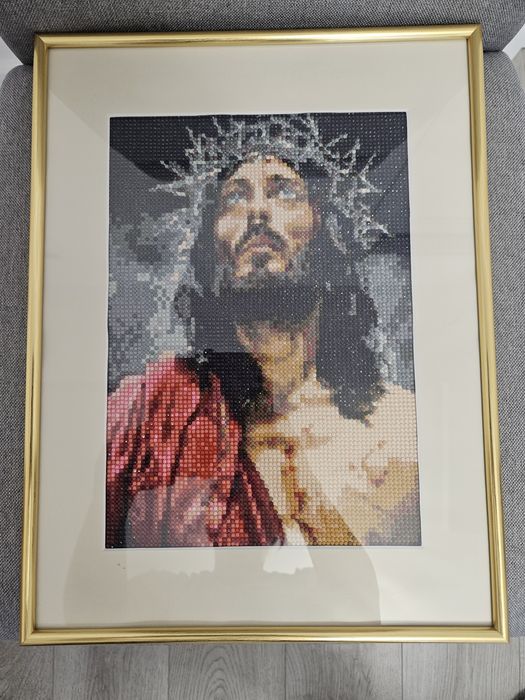 Tablou Diamond Painting lucrat manual 30x40 cm – pictură cu diamante h