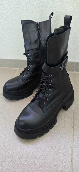 Дамски боти/полуботуш от естествена кожа номер 39