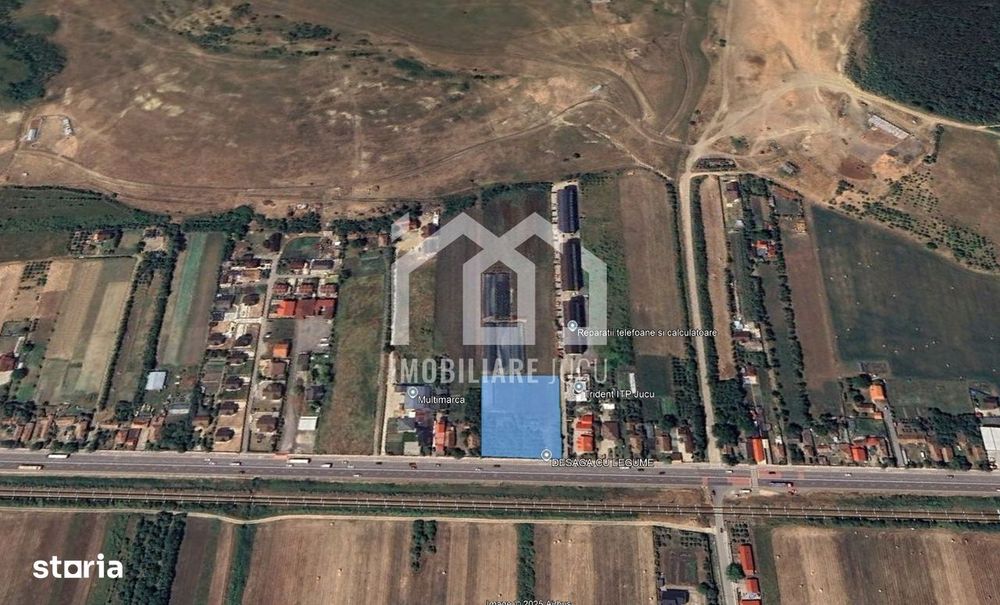 Teren de închiriat DN1 4.233 mp – UTR Et – Jucu de Mijloc 60m front