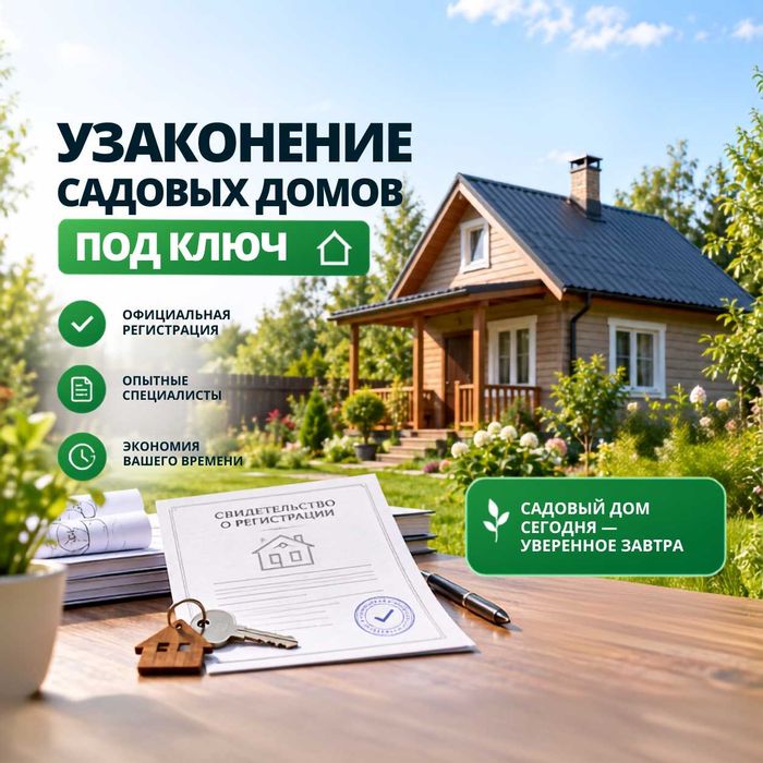 Узаконение садовых домов под ключ