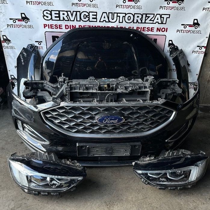 fata completa ford edge vignale negru 2019 2020 2021 bara fata 4 senzori faruri capota trager radiator aripi