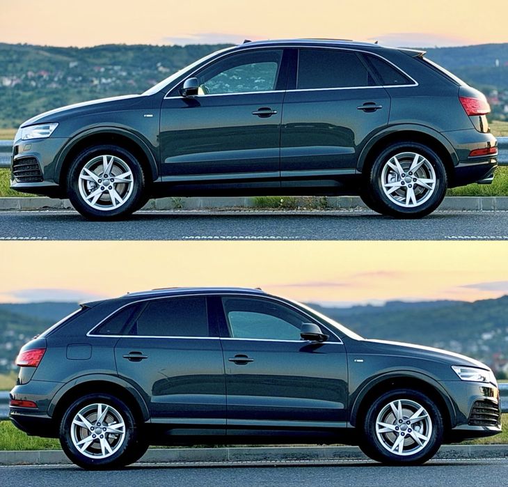 Audi Q3 S-Line 2018 Euro 6 2.0 TDI 150 CP Cutie Manuala 6+1 Keyless Go Keyless Entry Panoramic Bose Plafon Negru