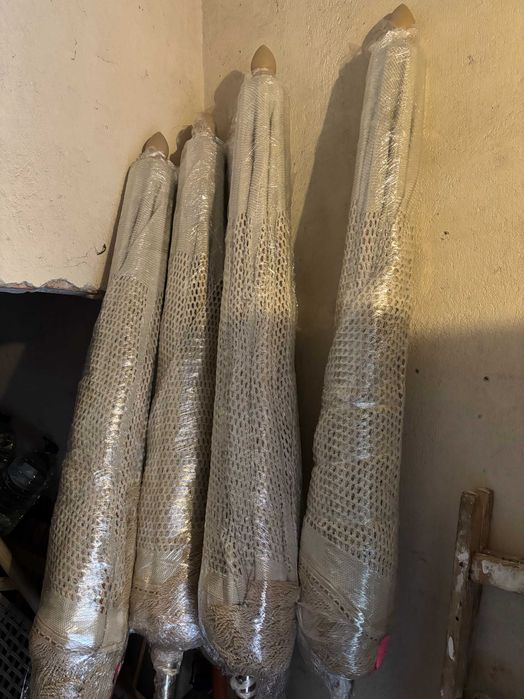 Плетени чадъри тип макраме за градина, плаж, ресторант или бийч бар