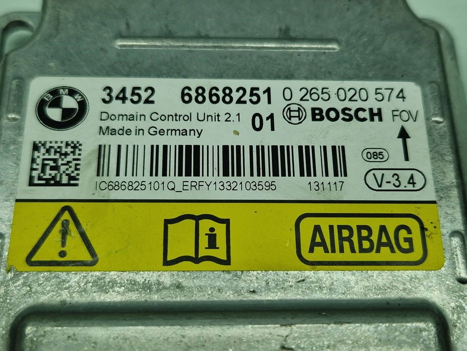 Calculator airbag Bmw 5 (F10) [Fabr 2011-2016] 6868251 2.0 N47D20 135K