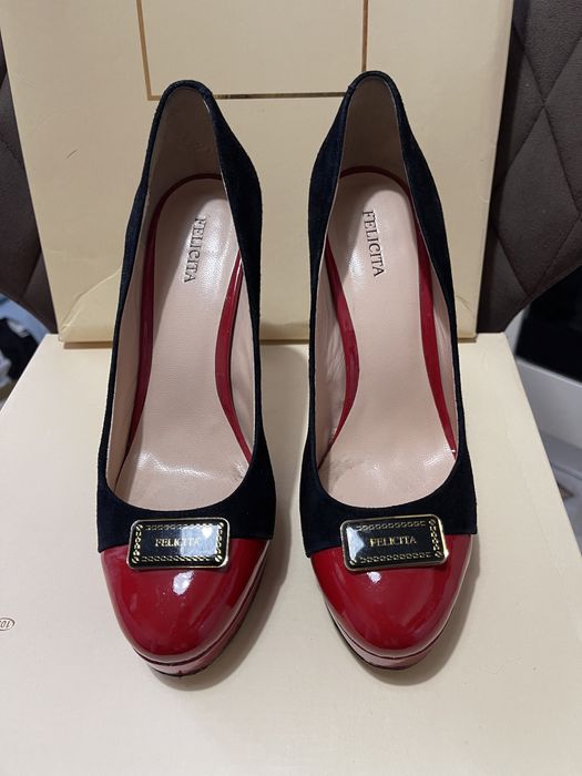 Туфли кожа+замша