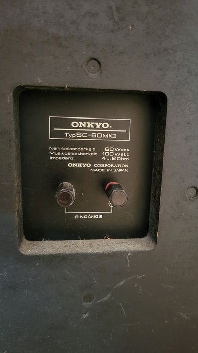 Boxe Onkyo SC 60 MK II Anii 78'-80' ( Raritate )